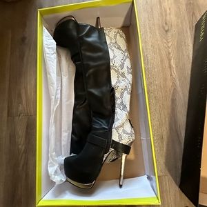 Paper fox Kaydian high heel boots